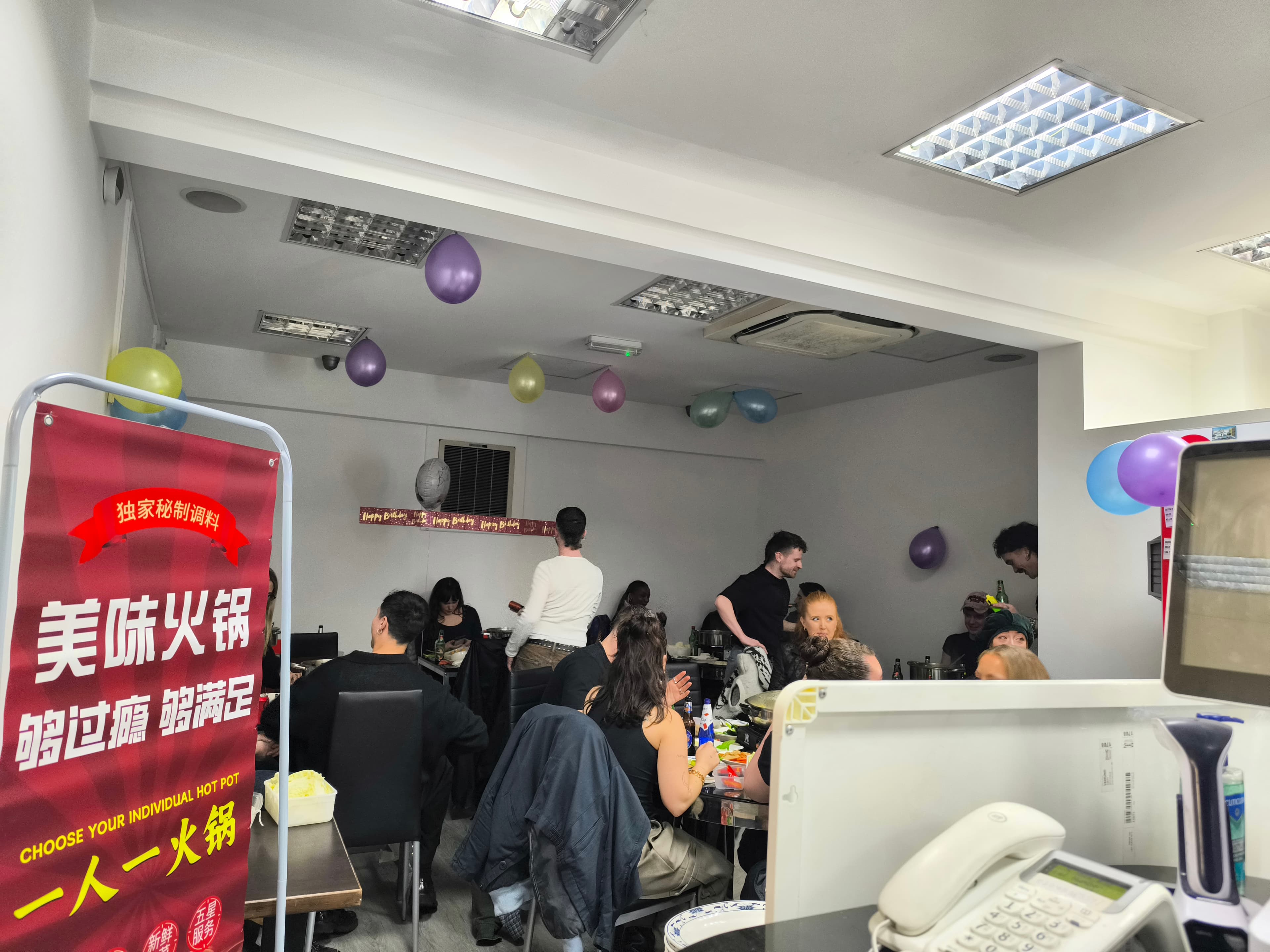 Busy hot-pot birthday party at New Wok’s Cooking
