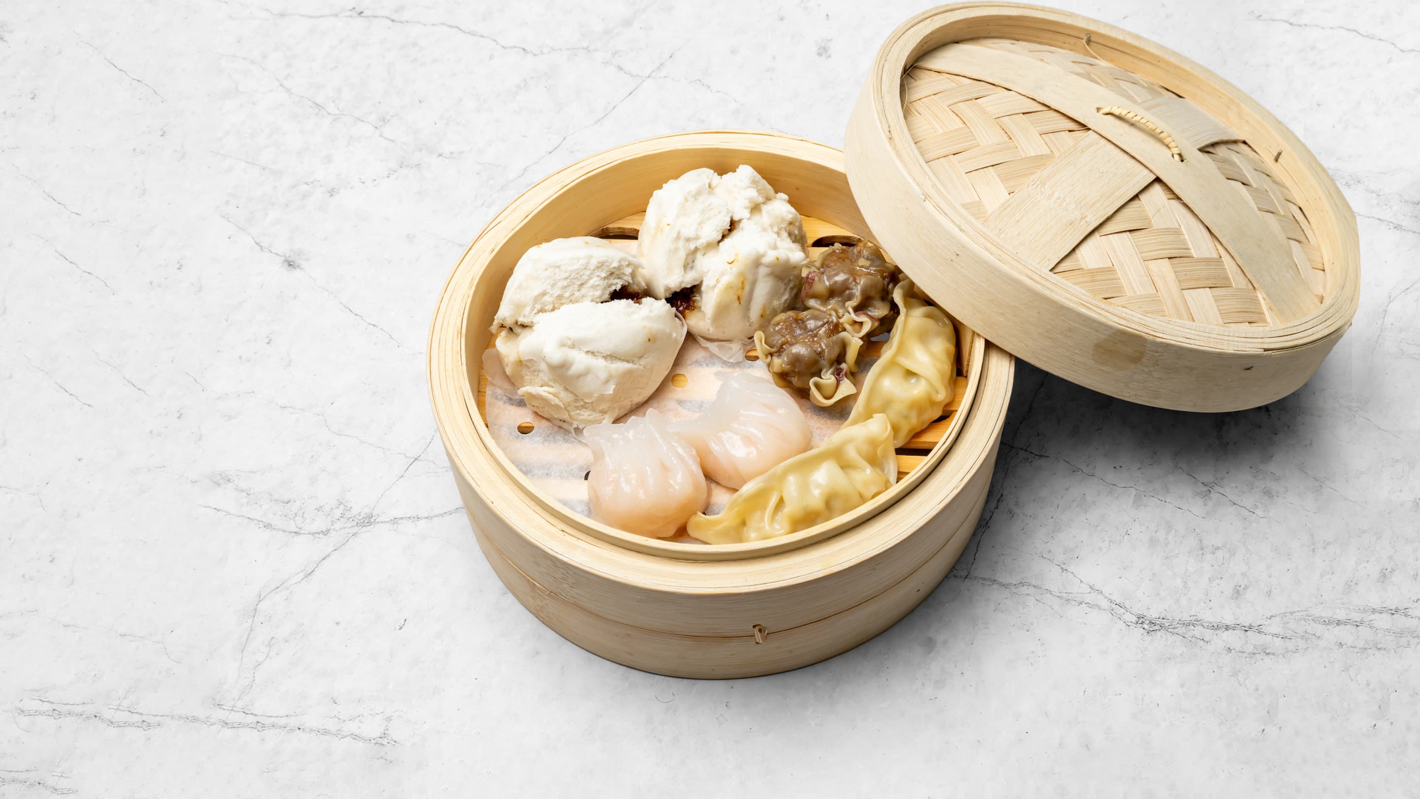 Dim Sum Platter at New Wok's Cooking