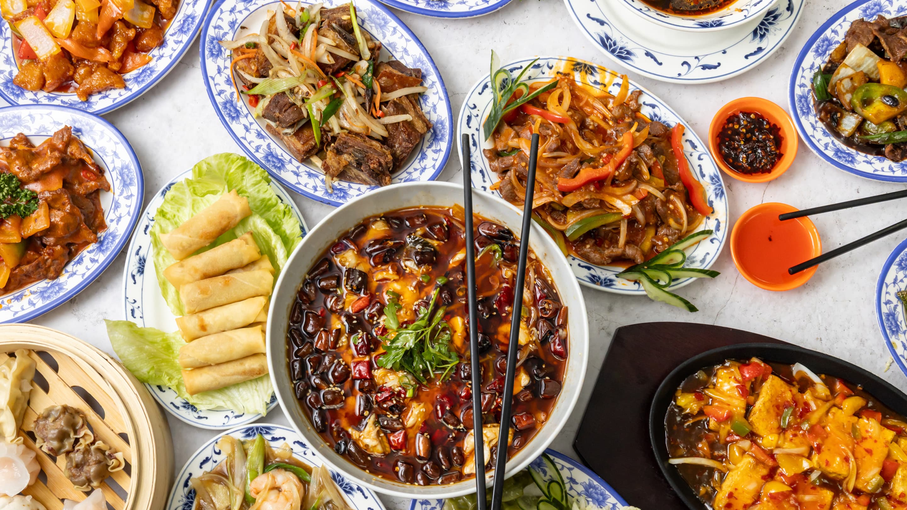 Halal Chinese food cooking at New Wok’s Cooking Norwood