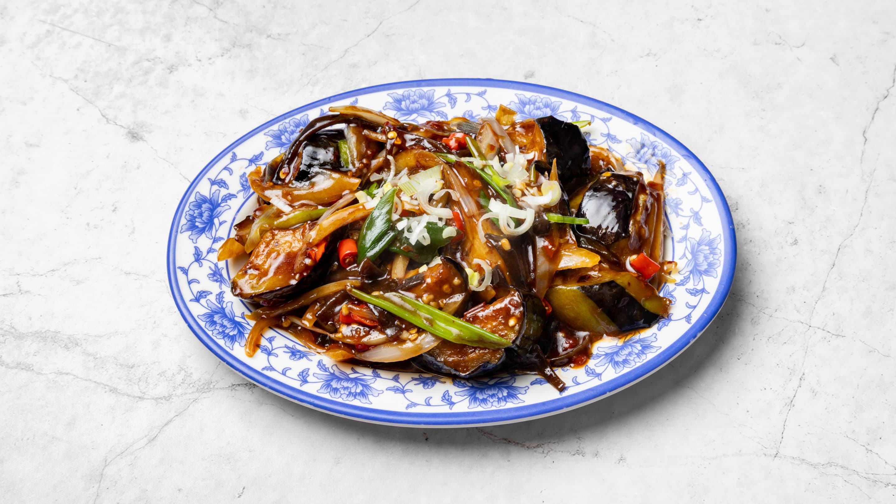 Sea-spicy aubergine from New Wok's Cooking