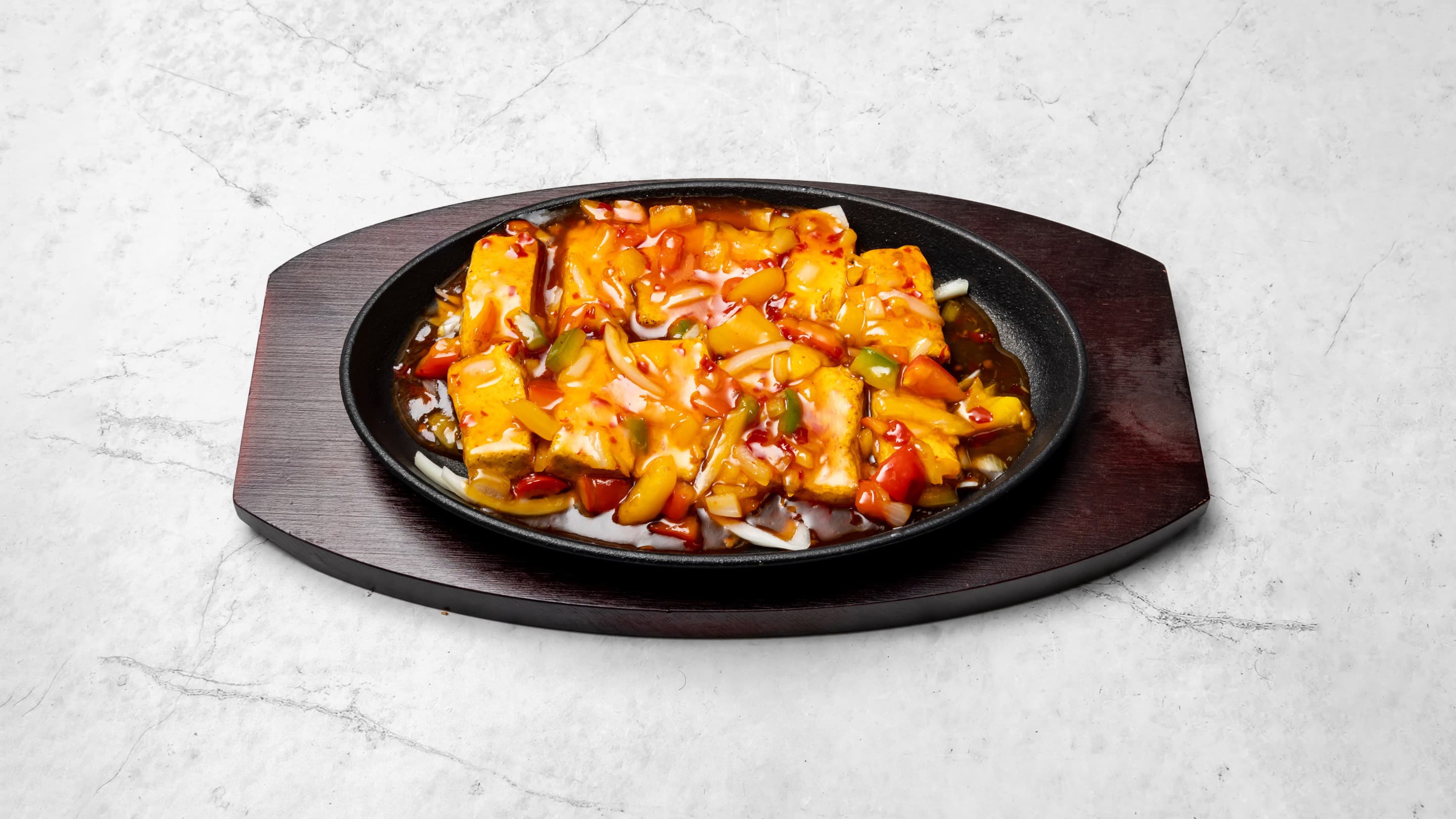 Sizzling tofu in special sauce from New Wok's Cooking