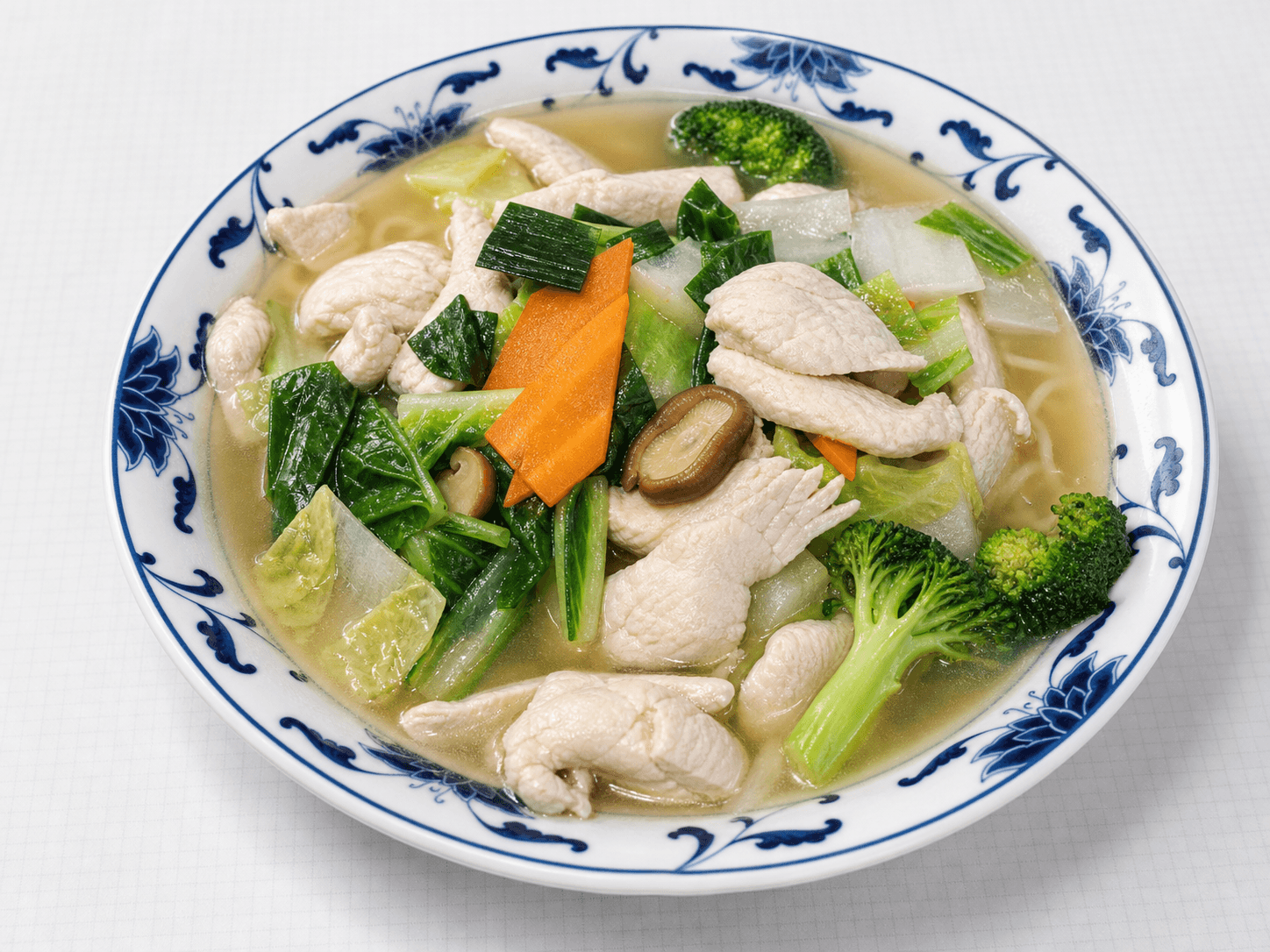 Chicken noodle soup at New Wok’s Cooking