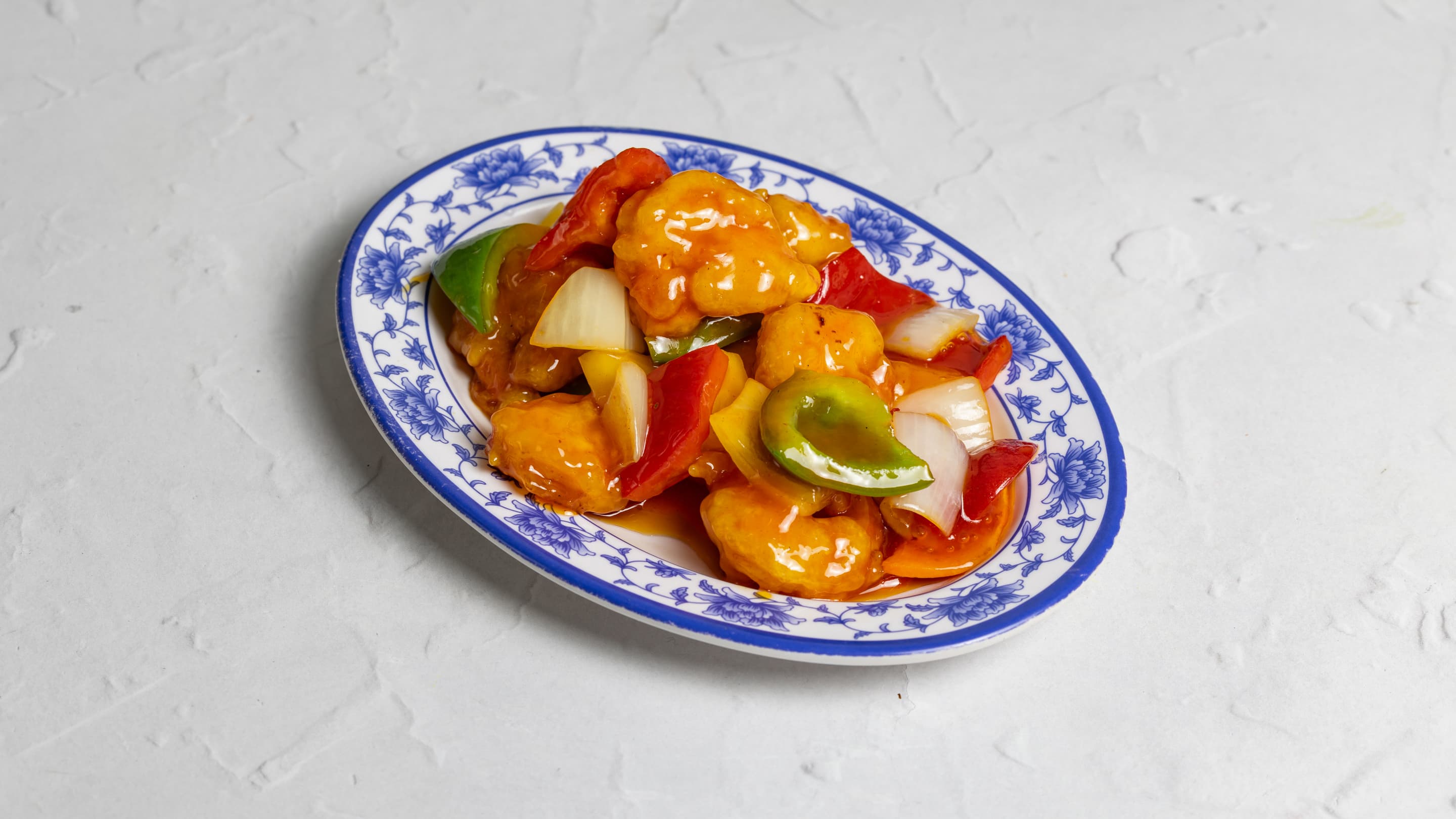Sweet and sour prawn at New Wok’s Cooking